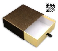 TIE BOX040  Design drawer type tie box  custom tie box   tie-box specialist vendor back view
